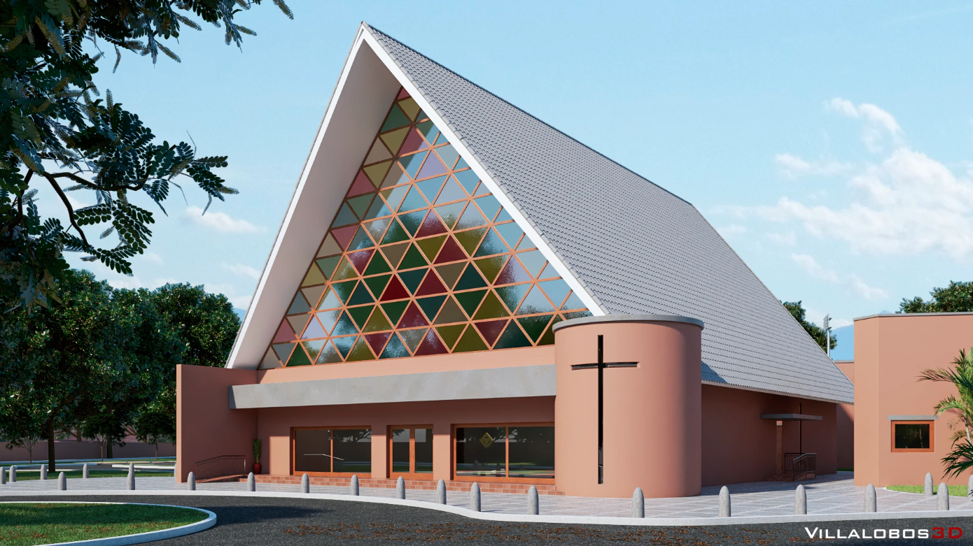 Fachada Capilla Render 3
