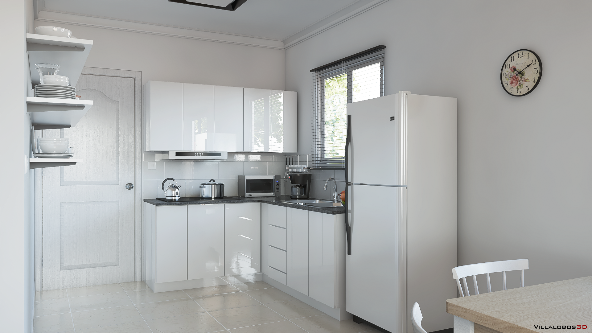 Cocina Residencial Arq. Ezequiel Beitia - Vista Angular